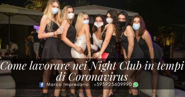 Come lavorare nei night club coronavirus