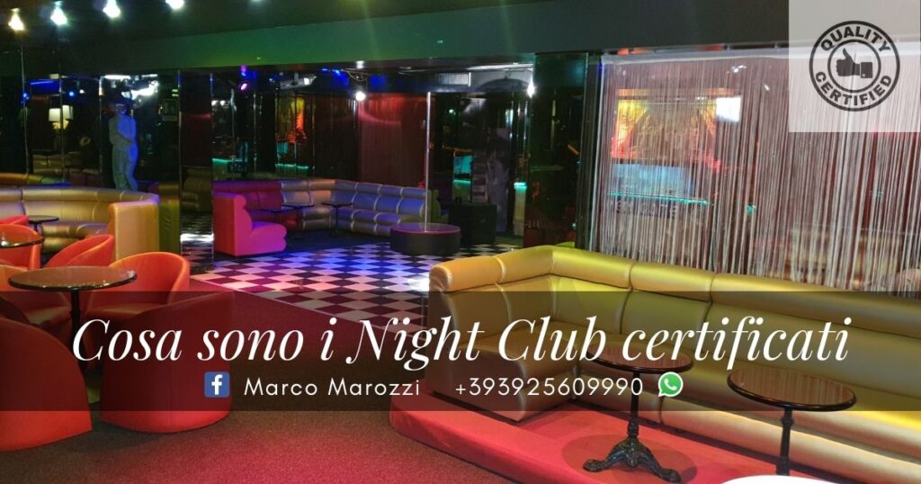 night club certificati