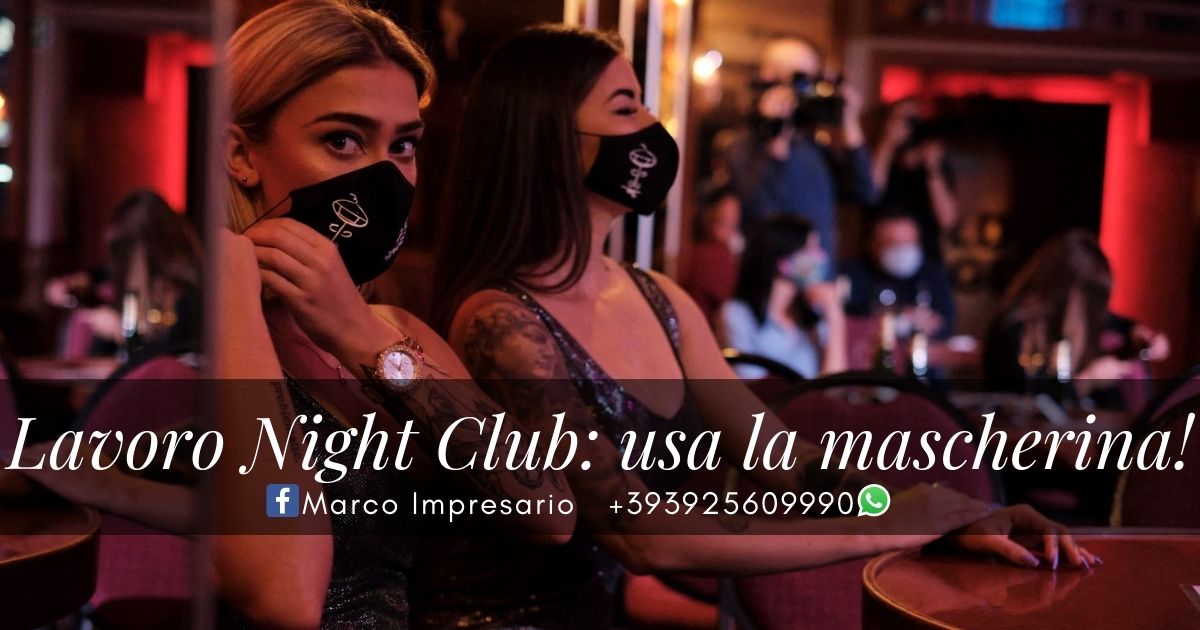night club covid-19 mascherina